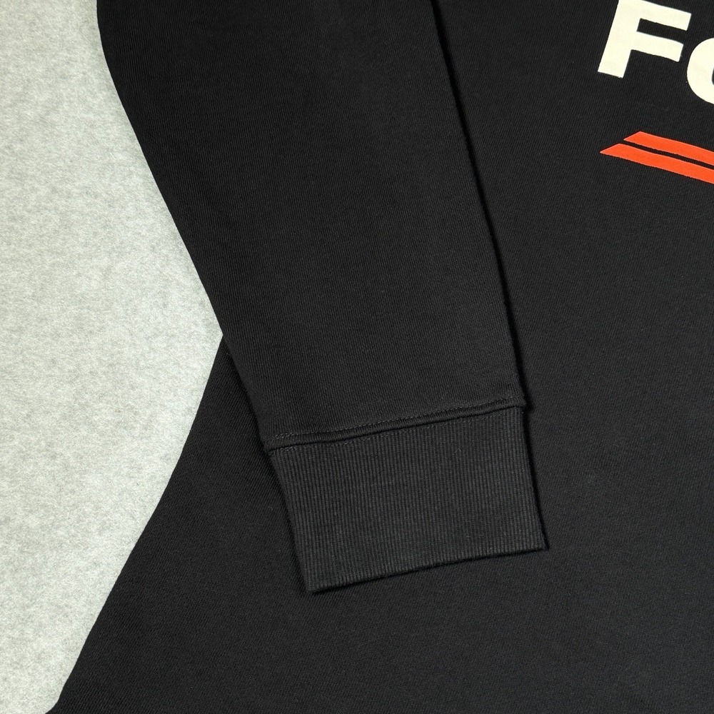H&M Formula 1 Long Sleeve Rugby Polo Shirt Men's XXL Black Relaxed Fit F1 Racing - Picture 4 of 8